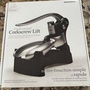 Bowring Silver Professional Corkscrew Lift